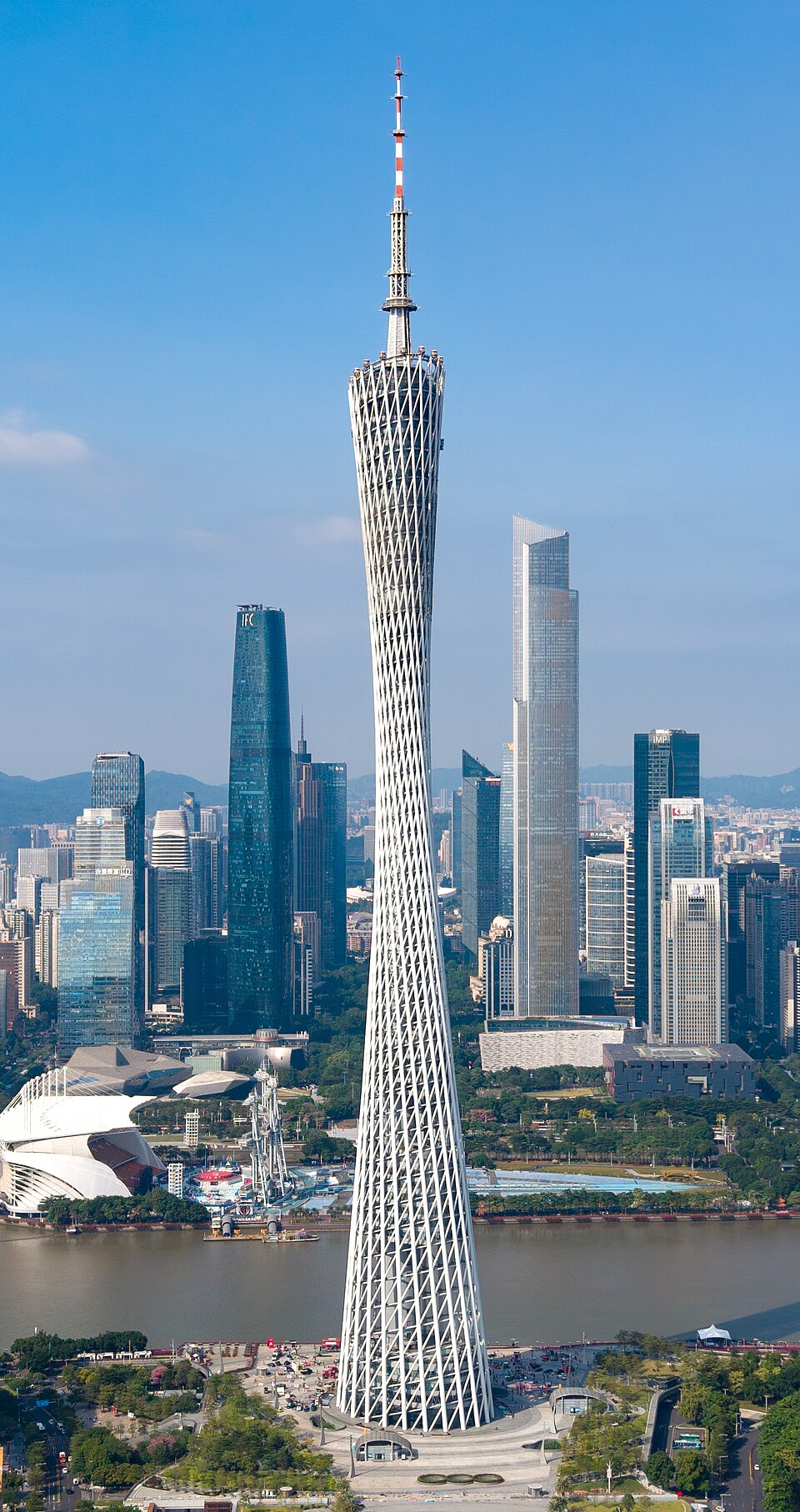 Canton Tower & Pearl River in Guangzhou