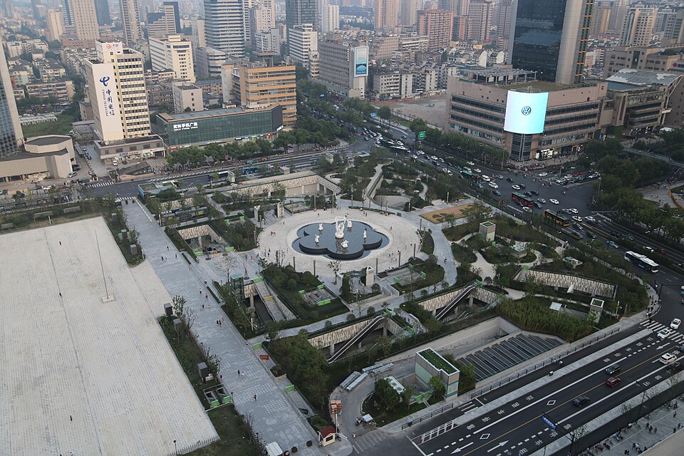 Quartier commerçant de Wulin à Hangzhou